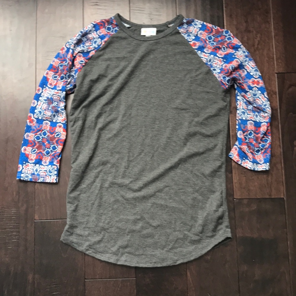 Printed 3/4 baseball tee